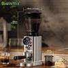 Biolomix Smerigliatrice professionale BioloMix conica 48 impostazioni regolabili con supporto rimovibile per gocciolamento espresso e pressa francese
