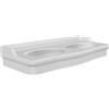 SCARABEO CERAMICHE SCARABEO - CASTELLANA lavabo in ceramica da appoggio/sospeso126x52,5cm [bianco lucido] - 5303