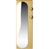 Miloox Sforzin Specchio verticale due pomoli 150x50 cm in metallo verniciato sabbia