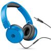 Music Sound / HEADBAND filo Basic/Cuffie on ear pieghevoli con filo e microfono - Jack 3.5 mm - Colore Blu, One Size