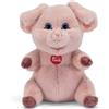 Trudi Maiale Zack S - Peluche Morbido Maialino Portafortuna 15x21x15 cm