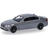 Herpa modellino BMW Serie 5 (G30) berlina, grigio nardo, miniatura in scala 1:87, pezzo da collezione, Made in Germany, modello in plastica