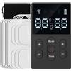 Aolso Elettrostimolatore Muscolare TENS EMS 3 in 1,TENS Elettrostimolatore a Doppio Canale con 12 Modalità e 12 pezzi di Elettrodi TENS,per Alleviare il Dolore a Schiena, Collo e Spalle