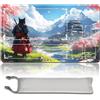 MilkPlaymat MTG Tappetino da gioco MTG PlayMat - 60cm x 35cm, arte originale, tappetino da gioco TCG antiscivolo con base in gomma e bordi cuciti, Commander TCG arrotolabile e pieghevole tappetino per carte (con