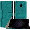 NETANY Custodia Compatibile con Samsung Galaxy J530/J5 2017,custodia magnetica in pelle PU con [Slot Cart] [Supporto Stand] [Magnetica] (Verde)