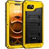 Lanhiem Cover per iPhone 17E/16E IP68 Impermeabile, Cover Metallo Antiurto Militare con Pellicola Protettiva, 360° Completa Protezione Subacquea Antipolvere Custodia per iPhone 17E/16E, Giallo