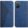 KOUYI Cover per Oppo A16 / A16S / A54S / A55 5G / A53S 5G, Custodia Portafoglio,Cover Libro,Pelle Flip/Folio Case con [Funzione di Supporto] [3-Scheda Slot] [Magnetica] Antiurto (Blu)