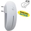 ECOVA LAMPADA LED 0,5W NOTTURNA 16LM PER PRESA 10A ITALIANA CON INTERRUTTORE -ECO83306