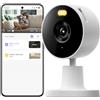 Xiaomi Smart Camera C100 (Videocamera di sorveglianza), fotocamera da 3MP, colore in condizioni di luce estremamente scarse, chiamata vocale bidirezionale, Wi-Fi 6 e bluetooth