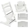 Stokke Kit Tripp Trapp con Cuscino e Baby Set 2 - White - Nordic Grey