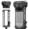 NEEWER Insta 360 X4 Action Camera Cage, Custodia Protettiva, Dita Pieghevoli Compatibile con Insta360 X4, Rig Video con Telaio in Lega Alluminio, Copriobiettivo, Nessun Assemblaggio Richiesto, AC010