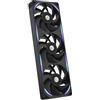 NZXT F360X Ventola Performance Telaio Singolo - 3x 120mm PWM RGB PC - Flusso aria & pressione max - Basso rumore - Telaio & pale LCP - Cuscinetto magnetico fluido - Spessore 30mm - Nero