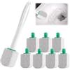 SFNN Detergente per WC, in pietra pomice, 8 pezzi, con 1 manico, pietra pomice, per WC, bagno, cucina, piscine, per rimuovere le macchie ostinate