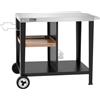 Royal Gourmet Carrello per Barbecue con Piano in Acciaio Inox, 85 x 50 cm, Stile Vintage Industriale, Adatto per Cucina e Giardino