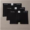 Calvin Klein Jeans Calvin Klein Icon Logo Graphic 3Trunk Boxer Blk Elast Bianc Uomo