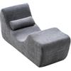 VEVOR Sedia da Yoga Chaise Longue, Sedia Ergonomica Chaise Longue, da Interno in Schiuma Curva Senza Ossa per Massaggi, Stretching, Rilassamento, Esercizio, Utilizzabile in Soggiorno, Grigio