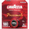 Lavazza, A Modo Mio Passionale, 180 Capsule Caffè, per un Espresso con Note di Caramello e Cioccolato, 100% Arabica, Intensità 11/13, Tostatura Scura, 5 Confezioni da 36 Capsule