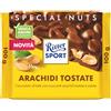 RITTER SPORT Arachidi Tostate, Tavoletta di Cioccolato al Latte con Croccanti Arachidi Tostate e Salate, Cacao 100% Certificato Sostenibile, 100 g