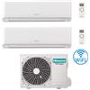 Hisense Climatizzatore Condizionatore Inverter Hisense Energy Ultra Ecosense Wifi R32 Dual Split 7000 + 7000 BTU con U.E. 2AMW42U4RGC Classe A++/A+