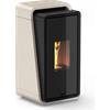 Unical Nua 11 C Stufa a Pellet ad Aria Con Struttura in Acciao Kw 11 Canalizzata A+ Colore Silver