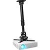 Duronic PB04XL Supporto Proiettore Universale Estendibile 45-70 cm | Carico 13,6kg, Montaggio parete o soffitto, Staffa videoproiettore, Regolabile