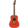 Fender Chitarra acustica mini Fender California Standard Redondo™ con borsa, tavola in abete, rosso fiesta
