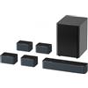 Ultimea Poseidon D80 Boom 7.1 Soundbar Kit di altoparlanti subwoofer, Dolby Atmos, 500W Potenza di picco - Nero