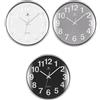 Lowell Orologio da Parete Cromato D 35 Cm Ass. Bianco, Grigio o Nero 1 Pz