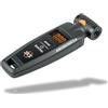 SKS GERMANY AIRCHECKER (AV/SV) Tester di aria compressa di 2a generazione per biciclette (alta precisione di misurazione, display digitale, display illuminato, pulsante di rilascio pressione), nero