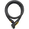 ONGUARD 8036 Akita - Serratura per Cavi, 20 mm x 15 cm, Unisex - Adulto, 45008040, Nero, 12 Millimeters x 6'