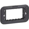 BTICINO Numero Posti 3 Moduli, CONFEZIONE 1 *** Supporto bticino living now con valva di protezione per placche modulari
