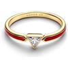 Pandora Marvel Iron Man 164211C01 - Anello da Donna, Colore: Oro, 52/16,6, Argento Sterling, Zirconia cubica