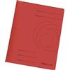Herlitz 11034295 - Cartellina in cartone piegato, formato A4, colore: Rosso