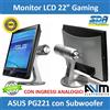 ASUS Monitor LCD 22'' Gaming ASUS PG221 Multimediale Subwoofer LED ingressi analogici