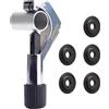 KMRDND Forcella per bicicletta da 26 pollici, tagliatubi per manubrio/sella/forcella, tagliatubi per mountain bike (6 mm-42 mm) in alluminio/titanio/acciaio inox, con 5 ruote da taglio
