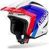 Airoh Casco Moto Jet Trial Airoh TRR II HUNT Blu/Rosso Lucido