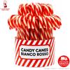 Boooh.it CANDY CANES I BASTONCINI DI ZUCCHERO NATALIZI ZUCCHERATI BIANCHI E ROSSI | BOX CONVENIENZA DA 50 PZ