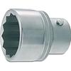 Hazet 1100Z-32 Inserto per Chiave a Bussola a Doppio Esagono, Argento, Attacco Quadro, Cavo, 25 mm 1 Pollice