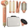 webeauty Doppia Tensione 7 in 1 Asciugacapelli Nuovo Upgrade,110,000 GIRI/Min, 30M/S,Phon Capelli con Spazzola Asciugacapelli,Air Piastra,Diffusore,Air Arricciacapelli,500 Milioni di Ioni Negativi
