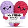 BelleFlair Emotional Support Regali per La Migliore Amica, Regalo Divertente all'Uncinetto Fatto A Mano, Consolatore Dell'anima con Biglietto, Idee Amicizia per Lei Donne