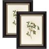 YoHyien Set di 2 Cornici Foto Vintage 15x20 cm, Cornici Portafoto Shabby Chic da Parete e Tavola, Quadro Portafoto Decorative da Appendere Al Muro, Orizzontale e Verticale (Nero, 15 x 20 cm)