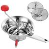 Pedrini 04GD198 Passaverdure Inox diam. 20 cm con 3 Dischi in Acciaio Inossidabile