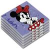 Egan Set di 5 sottobicchieri Topolino I am & Minnie I AM Collection, sottobicchieri in ceramica smaltata per proteggere il tavolo, accessori da cucina Disney e decorazione per la casa, solo a mano