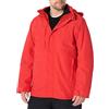 Amazon Essentials Giacca da Neve 3-in-1 Idrorepellente Uomo, Rosso Papavero Brillante, XXL