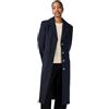 YAS Y.A.S Yaslima LS Coat S. Noos Cappotto, Blu Navy/Dettaglio: Tinta Unita, XL Donna
