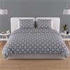 Soleil d'ocre, Set copripiumino in cotone 57 Fili 240x220 cm Esmeralda Marine