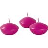Cereria Di Giorgio - 20 Candele Galleggianti - Diametro 4.5 cm Altezza 2.7 cm - Colore Fucsia - Durata 4 Ore