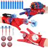 DAIREN Set di 3 Spider Glove Launcher,Spider Launcher,Spider Glove,Spara Ragnatele Giochi per Bambini,Giocattoli educativi in Bambini Cosplay (3)