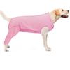 PUMYPOREITY Tuta da Recupero Cani, Body Posteriore Manica Recupero Body Chirurgico Cane Femmina Maglia Post Operazione Protettivo per Recupero Postoperatorio(Rosa, L)