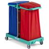 tts Carrello porta rifiuti per raccolta differenziata TTS Magic Line Basic 100B Verde - doppio - ML100B0A0000